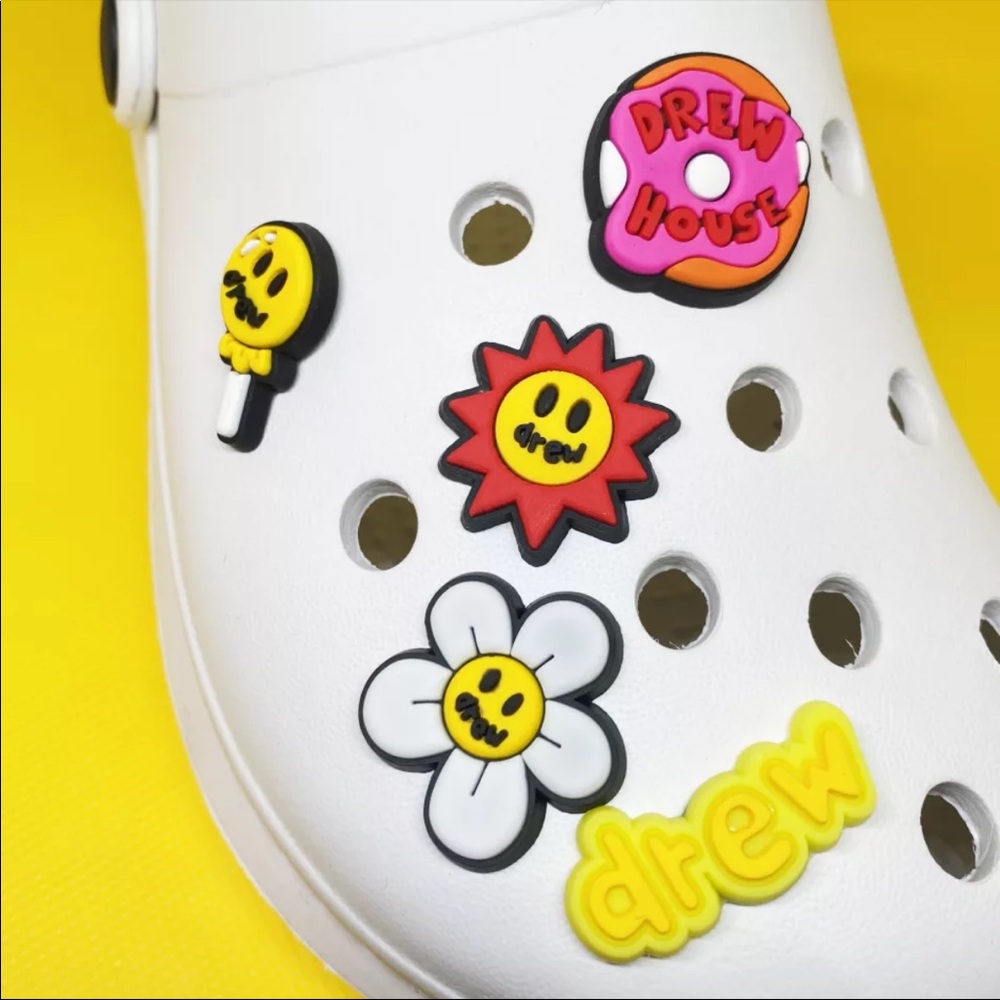 Set of 5 Drew House Crocs Jibbitz Shoe Charms